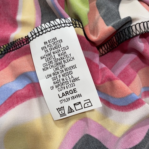 Tiana B. Mod Print Polyester dress size large - Picture 6 of 6